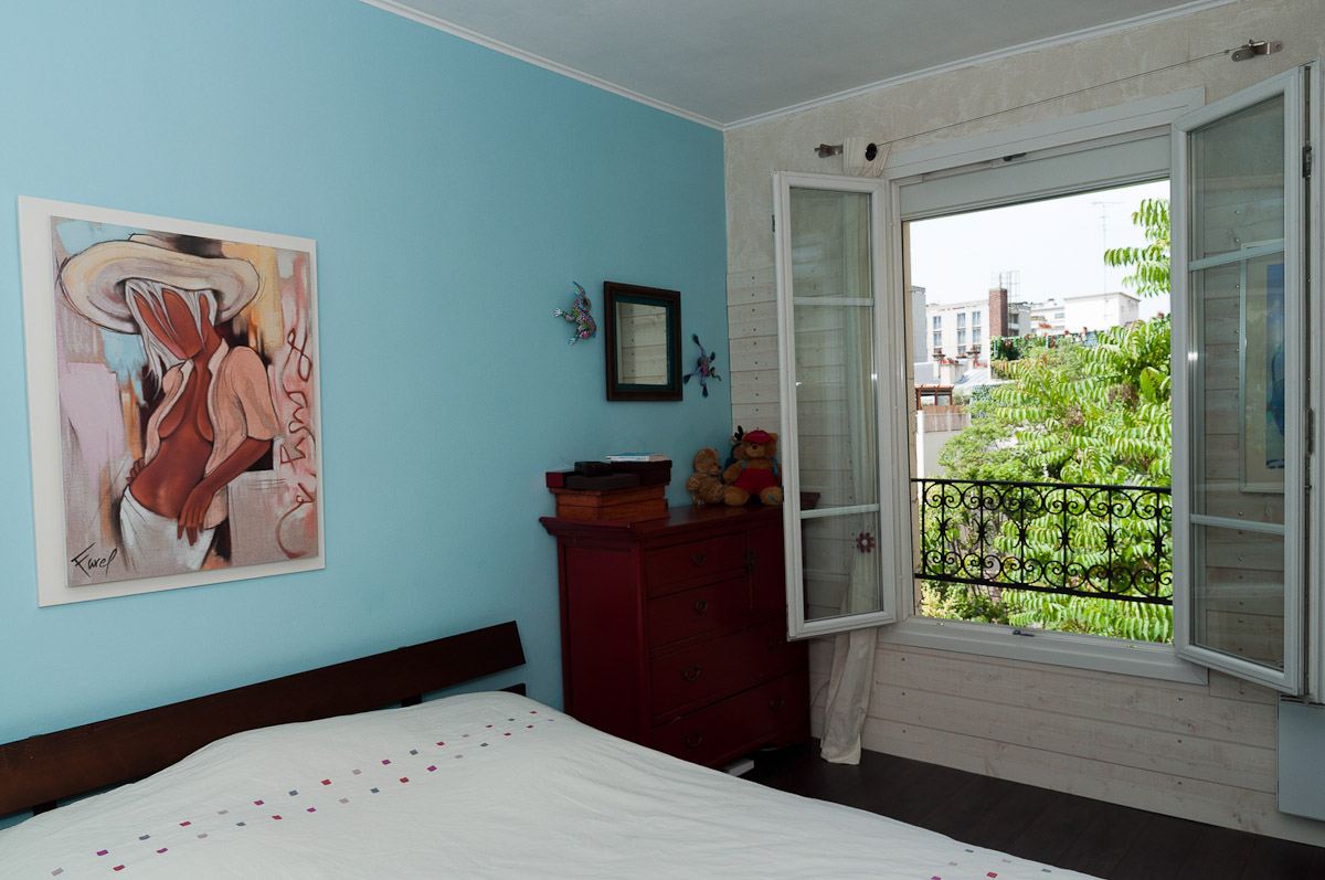 La chambre et la vue sur cour