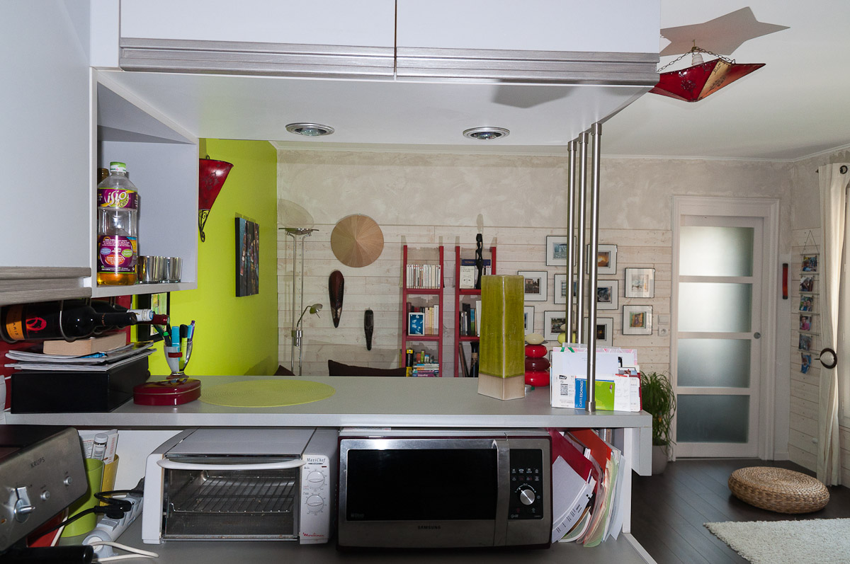 Le séjour depuis la cuisine