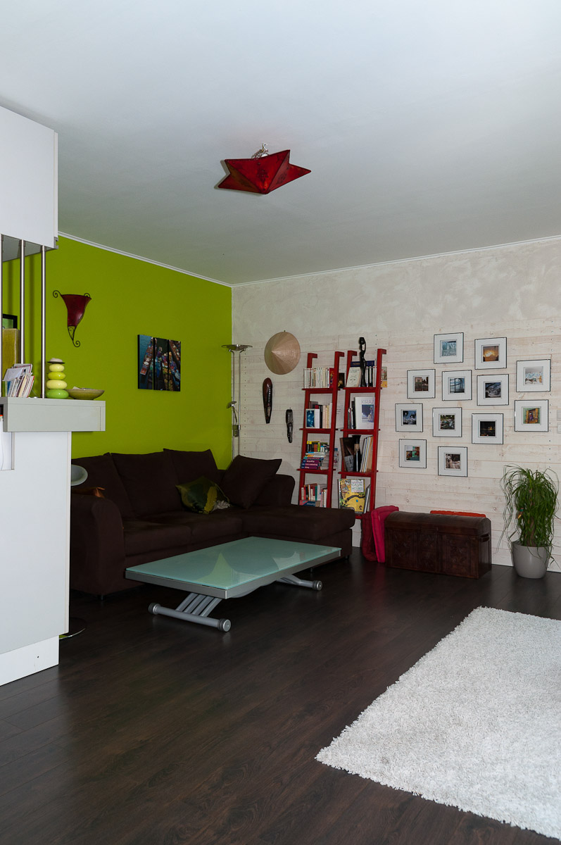 Le séjour depuis la porte d'entrée